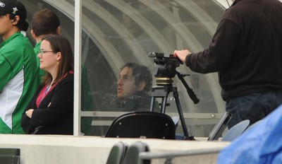 06.06.09 - USA Eagles v Wales - Wales' looks on from the bench after leaving the field in the first half. 