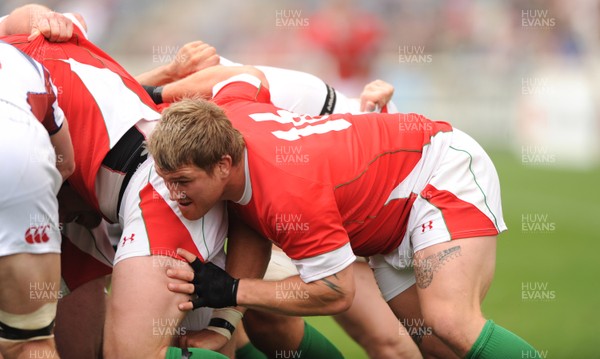 06.06.09 - USA Eagles v Wales - Wales' Richard Hibbard plays on the flank. 
