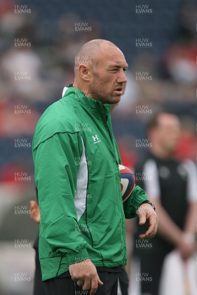 06.06.09 USA v Wales... Wales'  Coach Robin McBryde watches his players. 
