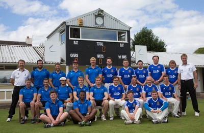 130714 - Usk Cricket Club v Newport Gwent Dragons, Charity T20 Cricket match, Usk -  