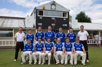 130714 - Usk Cricket Club v Newport Gwent Dragons, Charity T20 Cricket match, Usk -  