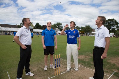 130714 - Usk Cricket Club v Newport Gwent Dragons, Charity T20 Cricket match, Usk -  