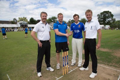 130714 - Usk Cricket Club v Newport Gwent Dragons, Charity T20 Cricket match, Usk -  