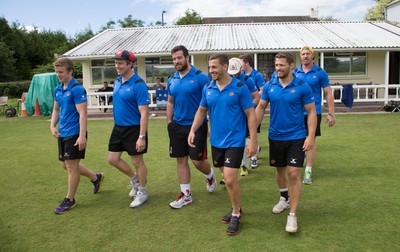 130714 - Usk Cricket Club v Newport Gwent Dragons, Charity T20 Cricket match, Usk -  