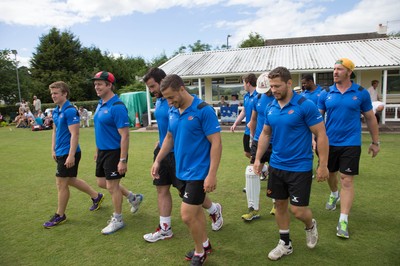 130714 - Usk Cricket Club v Newport Gwent Dragons, Charity T20 Cricket match, Usk -  