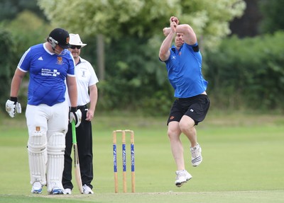 130714 - Usk Cricket Club v Newport Gwent Dragons, Charity T20 Cricket match, Usk -  