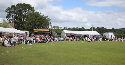 130714 - Usk Cricket Club v Newport Gwent Dragons, Charity T20 Cricket match, Usk -  