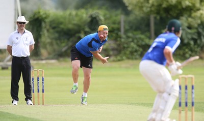 130714 - Usk Cricket Club v Newport Gwent Dragons, Charity T20 Cricket match, Usk -  