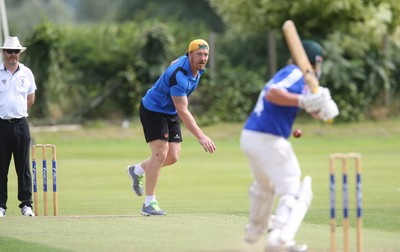 130714 - Usk Cricket Club v Newport Gwent Dragons, Charity T20 Cricket match, Usk -  