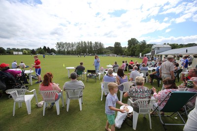 130714 - Usk Cricket Club v Newport Gwent Dragons, Charity T20 Cricket match, Usk -  