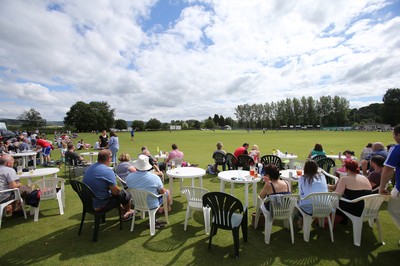 130714 - Usk Cricket Club v Newport Gwent Dragons, Charity T20 Cricket match, Usk -  