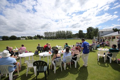 130714 - Usk Cricket Club v Newport Gwent Dragons, Charity T20 Cricket match, Usk -  