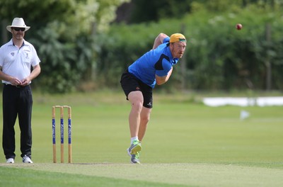 130714 - Usk Cricket Club v Newport Gwent Dragons, Charity T20 Cricket match, Usk -  