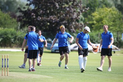 130714 - Usk Cricket Club v Newport Gwent Dragons, Charity T20 Cricket match, Usk -  