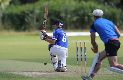 130714 - Usk Cricket Club v Newport Gwent Dragons, Charity T20 Cricket match, Usk -  