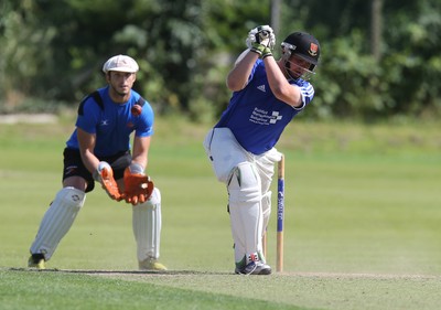 130714 - Usk Cricket Club v Newport Gwent Dragons, Charity T20 Cricket match, Usk -  