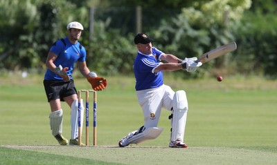 130714 - Usk Cricket Club v Newport Gwent Dragons, Charity T20 Cricket match, Usk -  