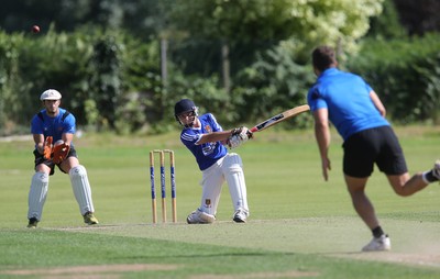 130714 - Usk Cricket Club v Newport Gwent Dragons, Charity T20 Cricket match, Usk -  