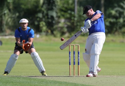 130714 - Usk Cricket Club v Newport Gwent Dragons, Charity T20 Cricket match, Usk -  