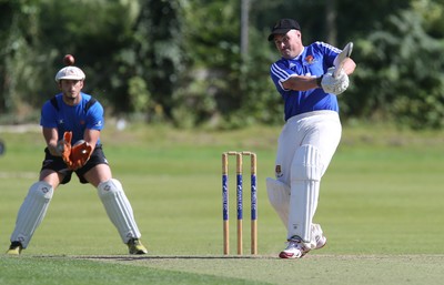 130714 - Usk Cricket Club v Newport Gwent Dragons, Charity T20 Cricket match, Usk -  