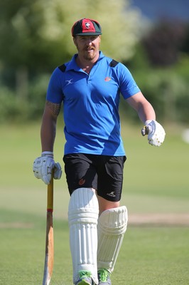 130714 - Usk Cricket Club v Newport Gwent Dragons, Charity T20 Cricket match, Usk -  