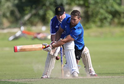 130714 - Usk Cricket Club v Newport Gwent Dragons, Charity T20 Cricket match, Usk -  