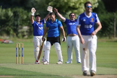 130714 - Usk Cricket Club v Newport Gwent Dragons, Charity T20 Cricket match, Usk -  