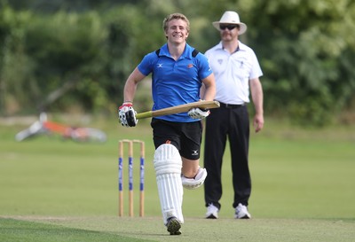 130714 - Usk Cricket Club v Newport Gwent Dragons, Charity T20 Cricket match, Usk -  