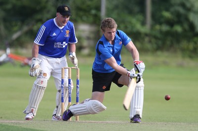 130714 - Usk Cricket Club v Newport Gwent Dragons, Charity T20 Cricket match, Usk -  