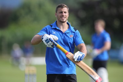 130714 - Usk Cricket Club v Newport Gwent Dragons, Charity T20 Cricket match, Usk -  