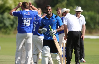 130714 - Usk Cricket Club v Newport Gwent Dragons, Charity T20 Cricket match, Usk -  