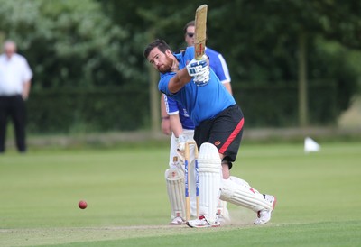 130714 - Usk Cricket Club v Newport Gwent Dragons, Charity T20 Cricket match, Usk -  