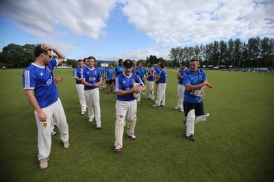 130714 - Usk Cricket Club v Newport Gwent Dragons, Charity T20 Cricket match, Usk -  