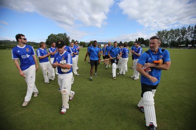 130714 - Usk Cricket Club v Newport Gwent Dragons, Charity T20 Cricket match, Usk -  