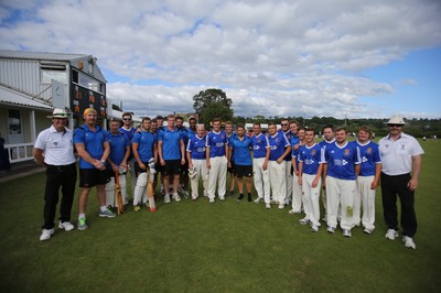 130714 - Usk Cricket Club v Newport Gwent Dragons, Charity T20 Cricket match, Usk -  