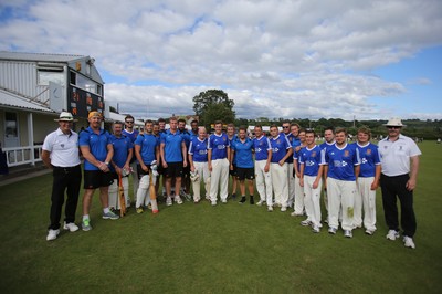 130714 - Usk Cricket Club v Newport Gwent Dragons, Charity T20 Cricket match, Usk -  