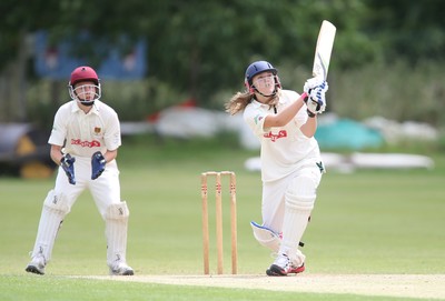 130714 - Usk Cricket Club v Newport Gwent Dragons, Charity T20 Cricket match, Usk - Junior match 