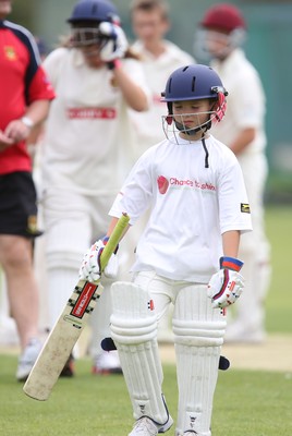 130714 - Usk Cricket Club v Newport Gwent Dragons, Charity T20 Cricket match, Usk - Junior match 