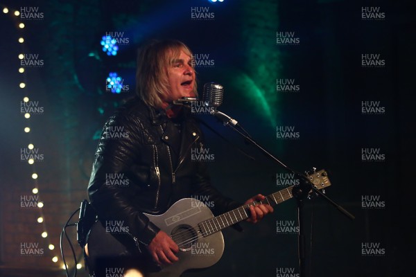 140320 - Valley Aid 2020 at The Factory Porth -  Mike Peters performs an acoustic set as part of the fund raising concert for flood victims in the valleys at The Factory Porth