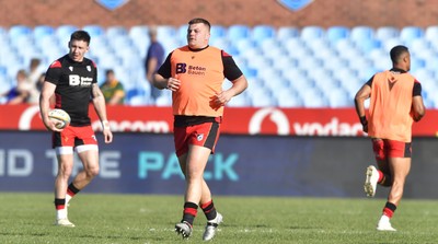 100525 - Vodacom Bulls v Cardiff Rugby - United Rugby Championship - Warmup sessions ahead of start