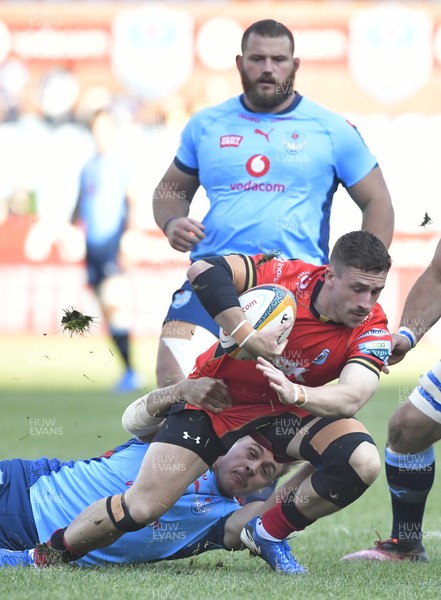 100525 - Vodacom Bulls v Cardiff Rugby - United Rugby Championship - Harri Millard of Cardiff with the ball
