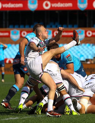 270424 - Vodacom Bulls v Ospreys - United Rugby Championship - Morne van den Berg of the Emirates Lions