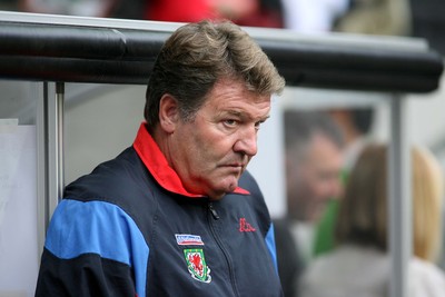 150806Wales v Bulgaria International Friendly, The Liberty Stadium, Swansea -  Wales' manager John Toshack 