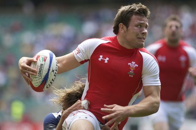 22.05.11 Wales v France, Twickenham Sevens ... Adam Thomas during the game. 