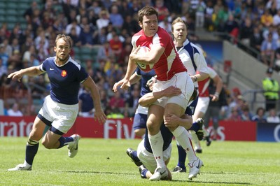 22.05.11 Wales v France, Twickenham Sevens ... Adam Thomas during the game. 