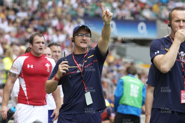 21.05.11 Wales v Spain, Twickenham Sevens ... Coach Paul John during the game. 