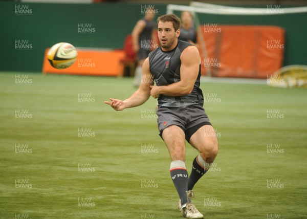 10.07.08 - Wales Sevens Training - Dafydd Hewitt in action during training. 