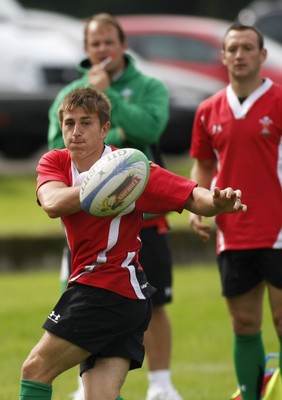 07.09.10 Wales 7's Commonwealth Training Squad -  Lee Rees in action during squad training at RAF Halten. 
