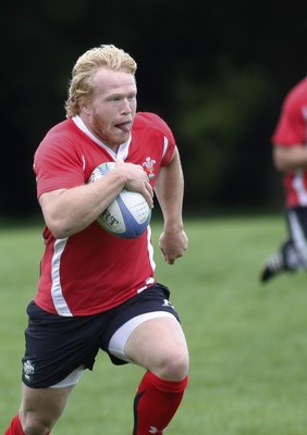 07.09.10 Wales 7's Commonwealth Training Squad -  Richie Pugh in action during squad training at RAF Halten. 