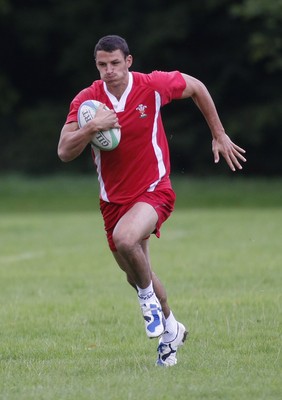 07.09.10 Wales 7's Commonwealth Training Squad -  Aaron Shingler in action during squad training at RAF Halten. 